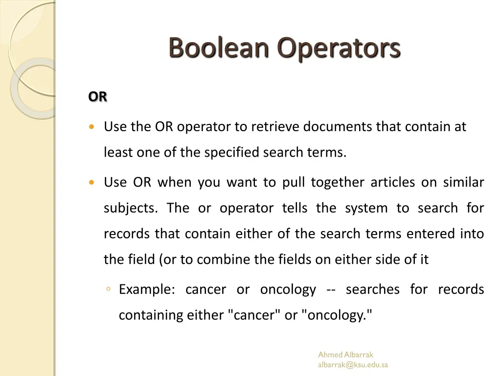 boolean operators 2