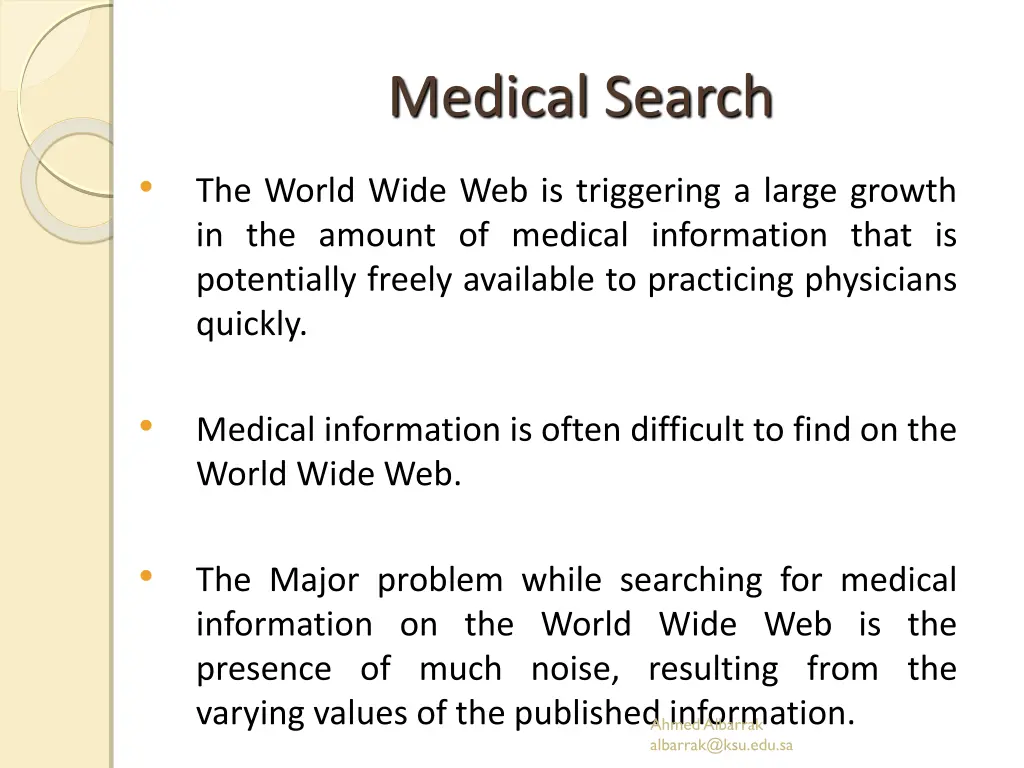 medical search