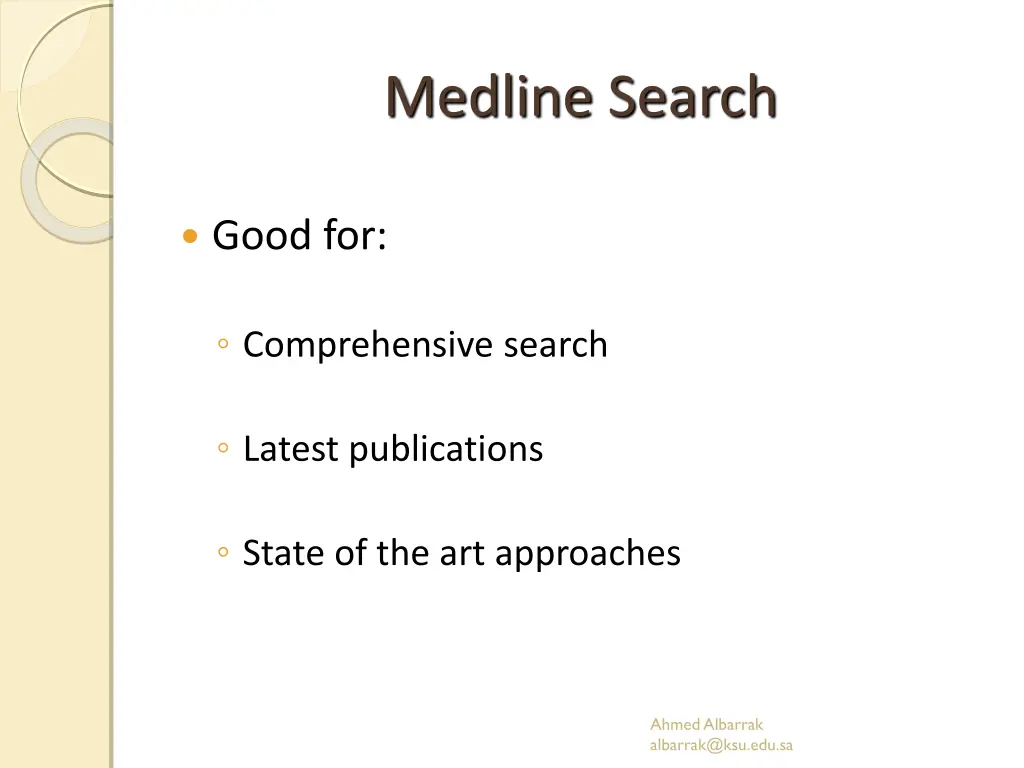 medline search