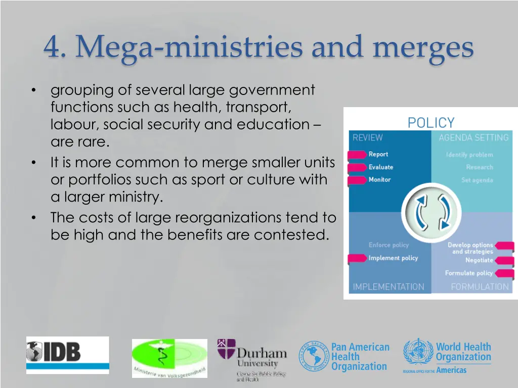 4 mega ministries and merges