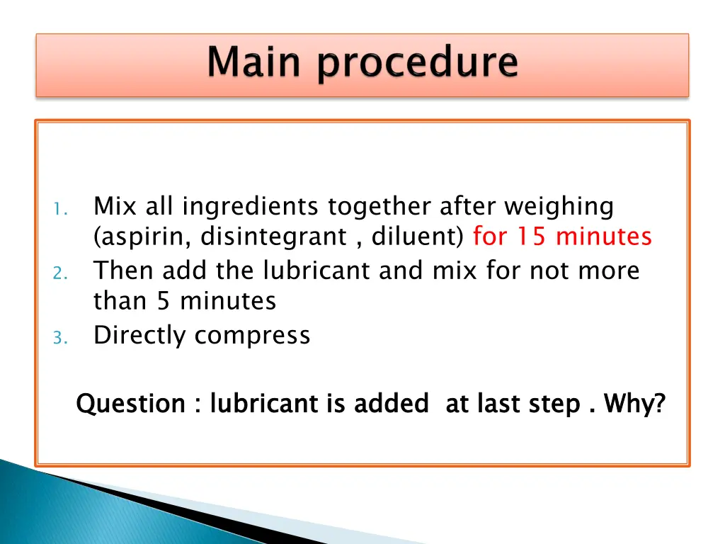 mix all ingredients together after weighing