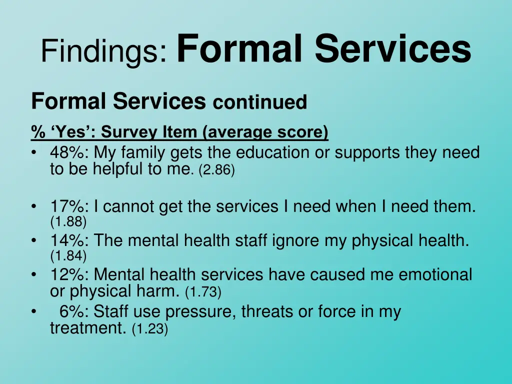 findings formal services 1