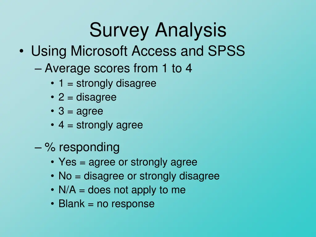 survey analysis