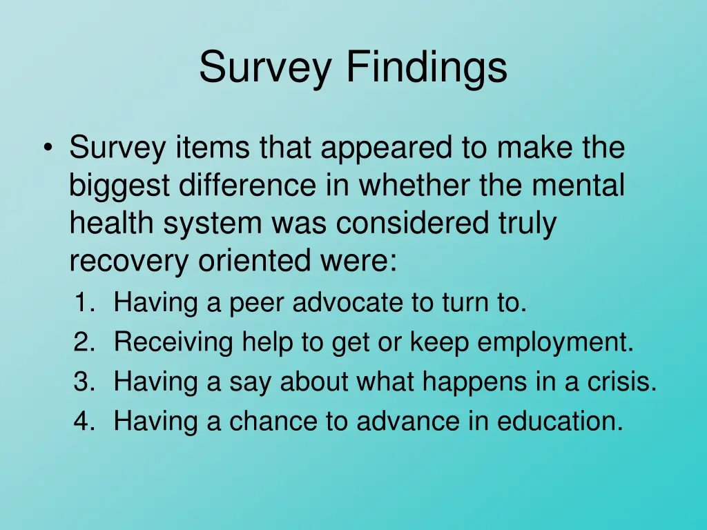 survey findings 3