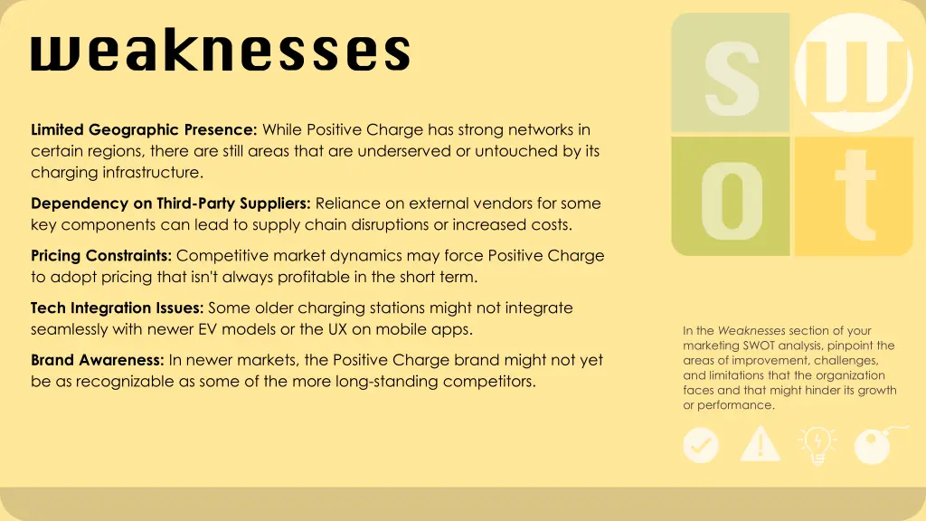 limited geographic presence while positive charge