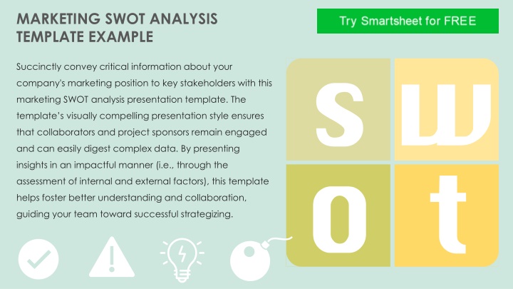 marketing swot analysis template example