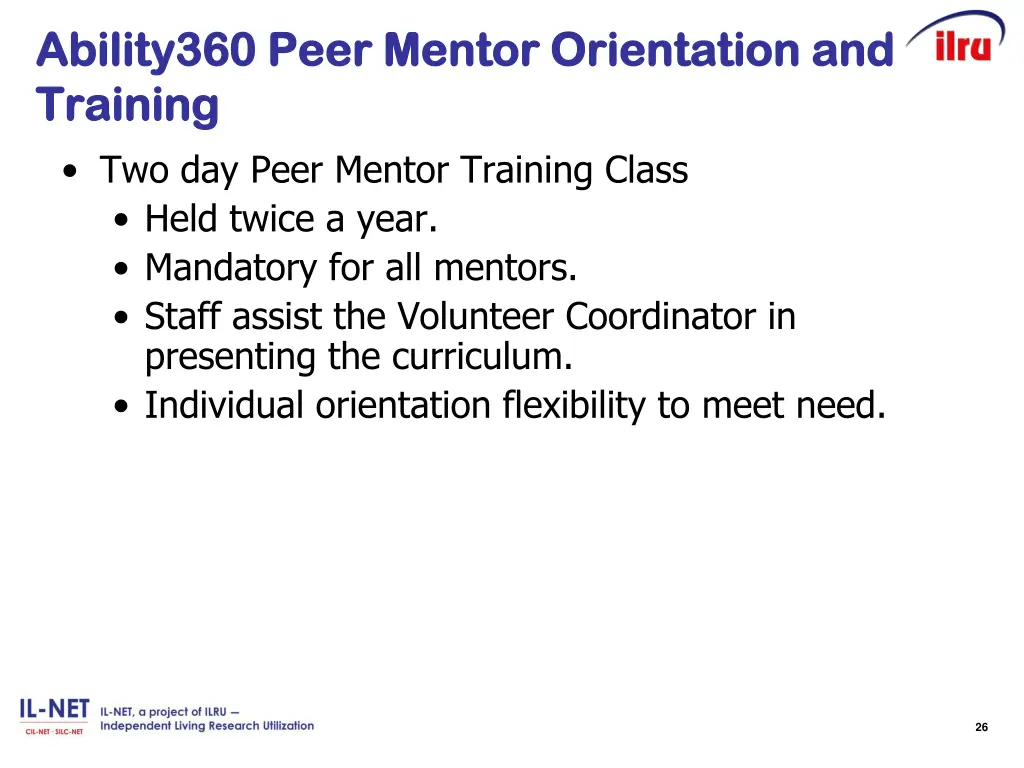 ability360 peer mentor orientation and ability360