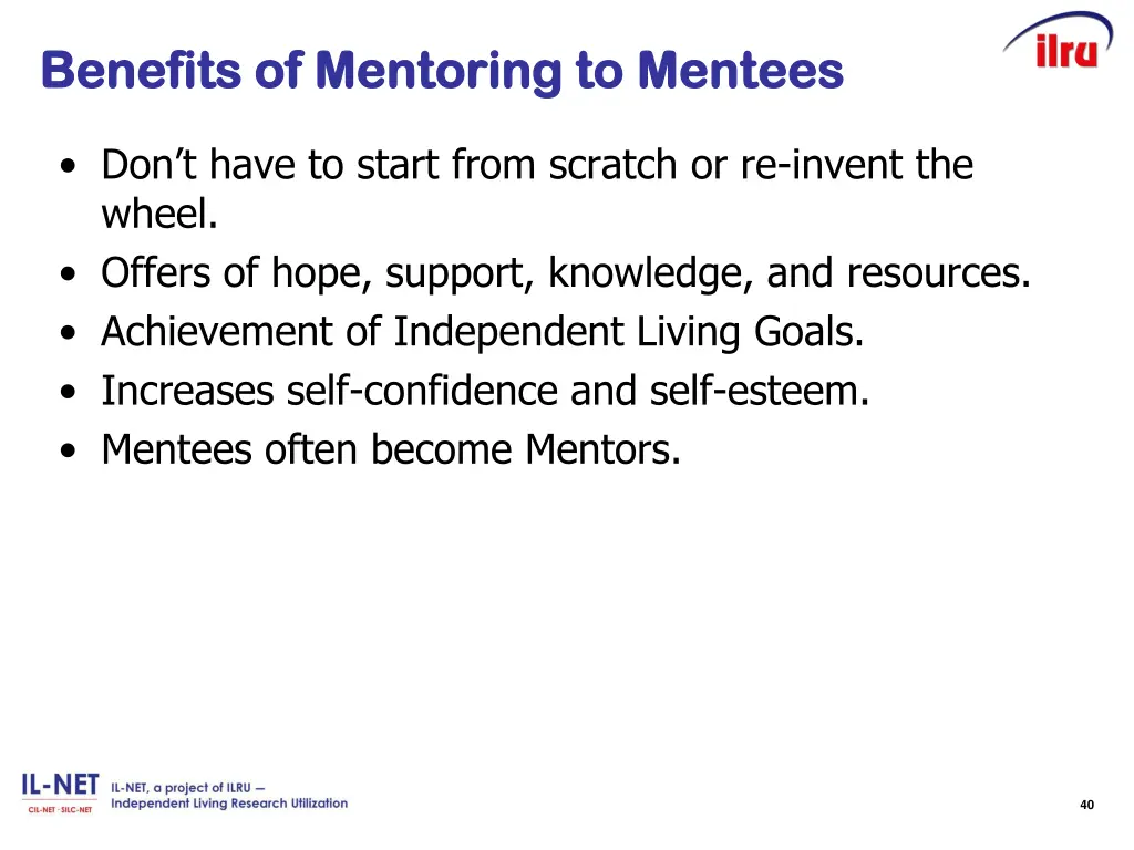 benefits of mentoring to benefits of mentoring