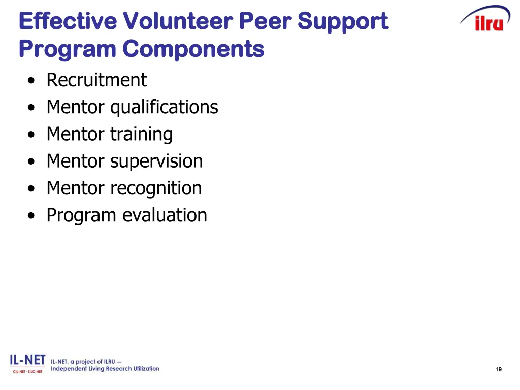 effective volunteer peer support effective