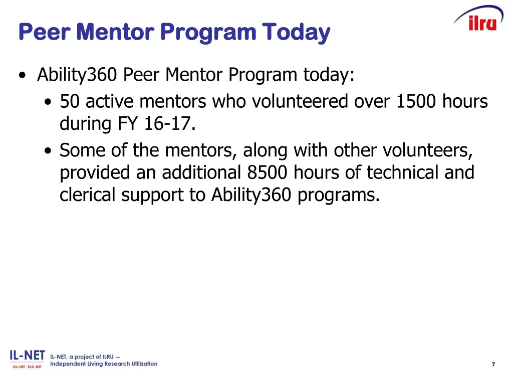 peer mentor program today peer mentor program