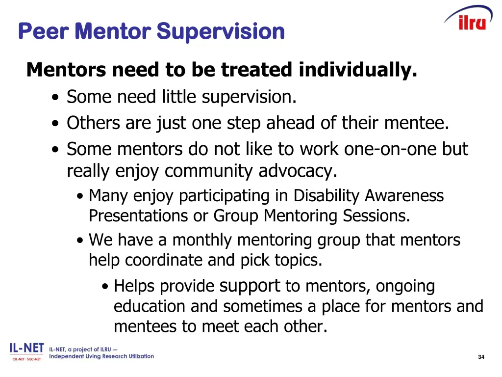 peer peer mentor supervision mentor supervision