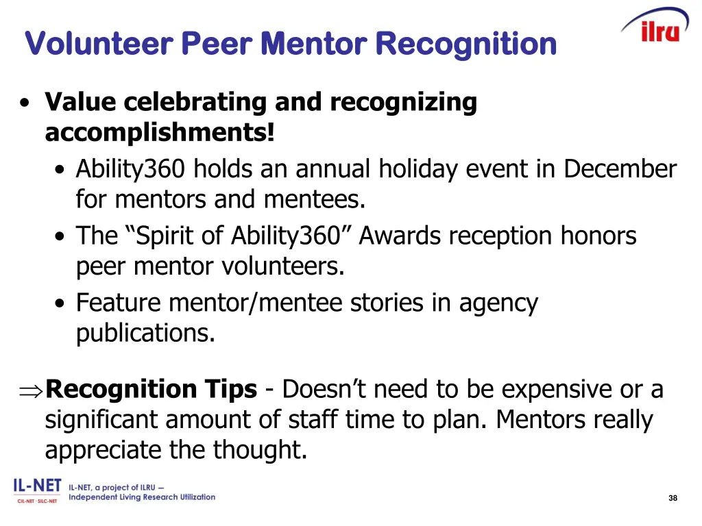 volunteer peer mentor recognition volunteer peer