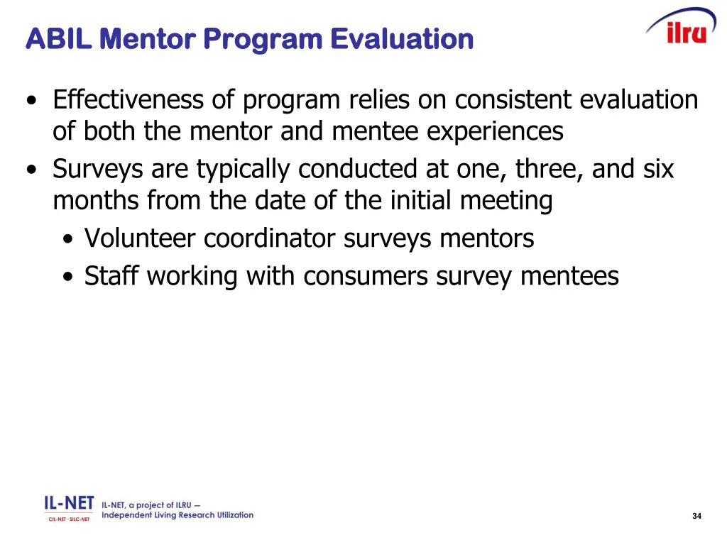 abil mentor program evaluation abil mentor