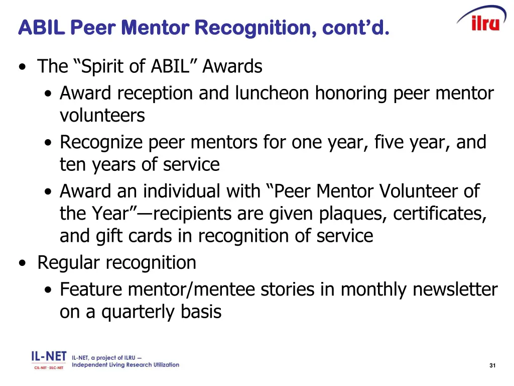 abil peer mentor recognition cont d abil peer