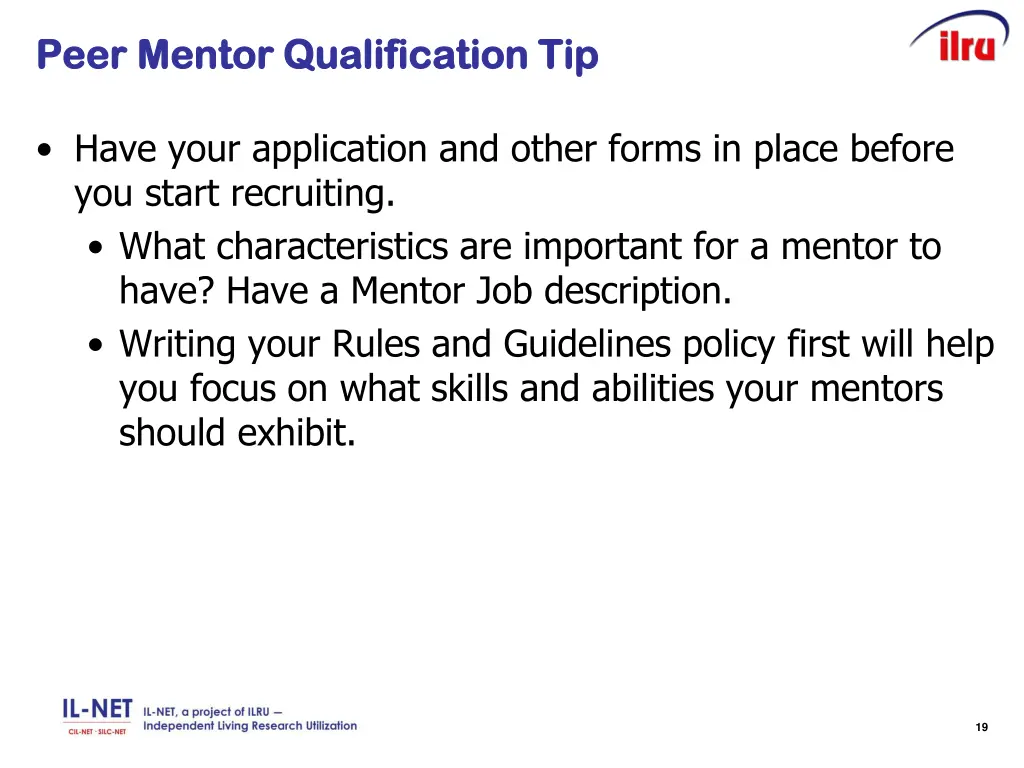 peer mentor qualification tip peer mentor