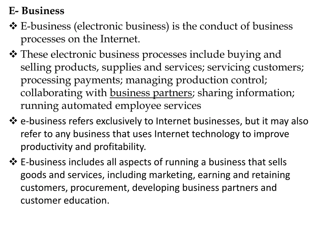 e business e business electronic business