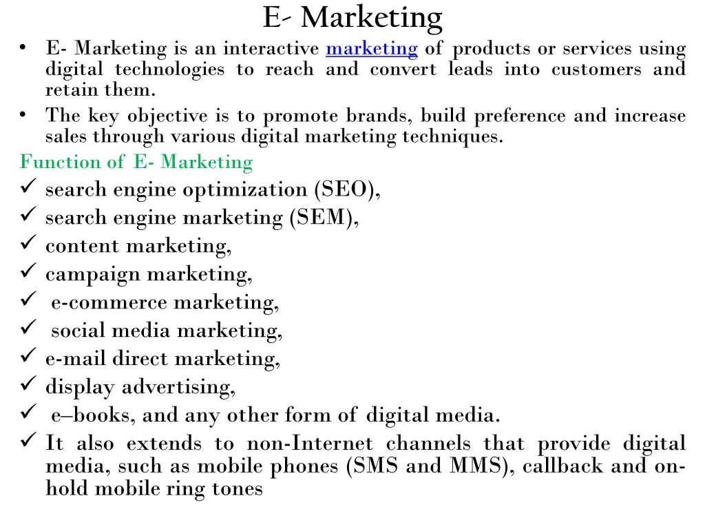 e marketing