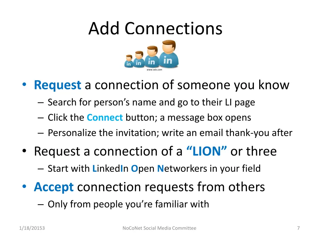 add connections