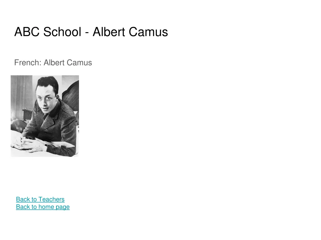 abc school albert camus