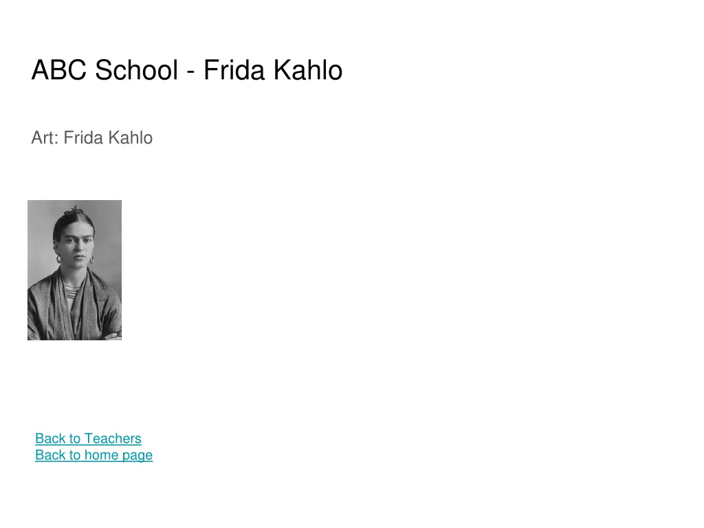 abc school frida kahlo