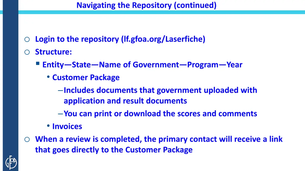 navigating the repository continued