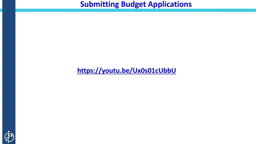 submitting budget applications