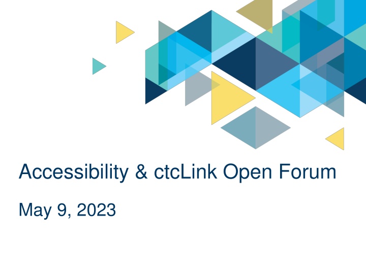 accessibility ctclink open forum