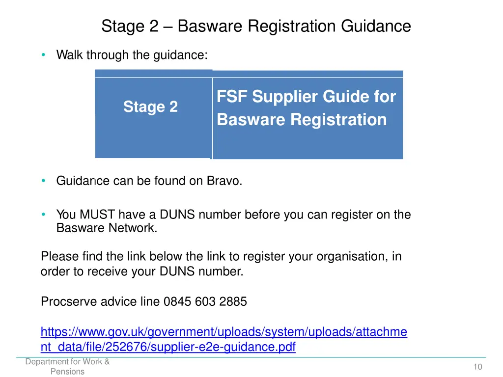 stage 2 basware registration guidance