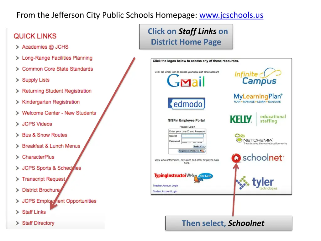 from the jefferson city public schools homepage