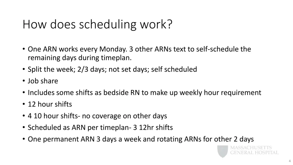 how does scheduling work