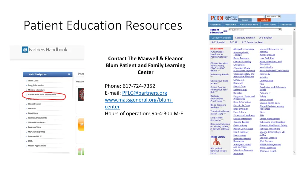 patient education resources