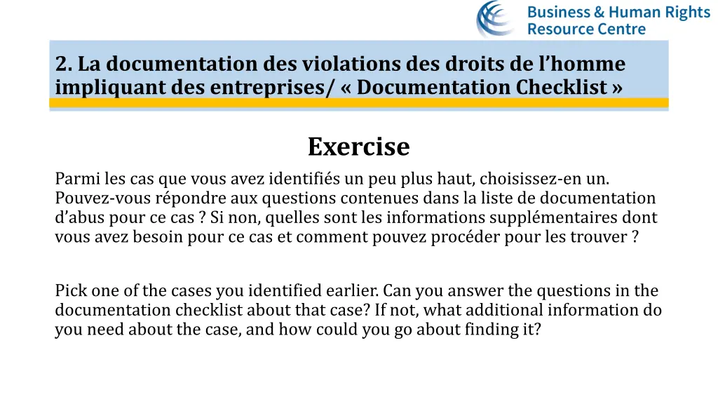 2 la documentation des violations des droits 2