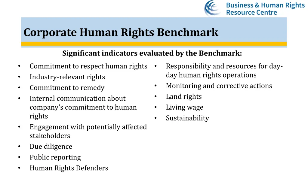 corporate human rights benchmark 2