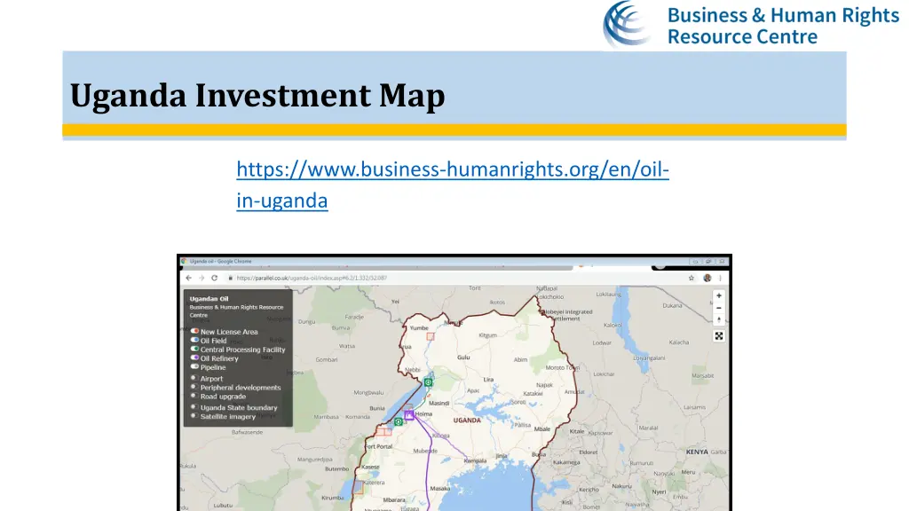 uganda investment map 1