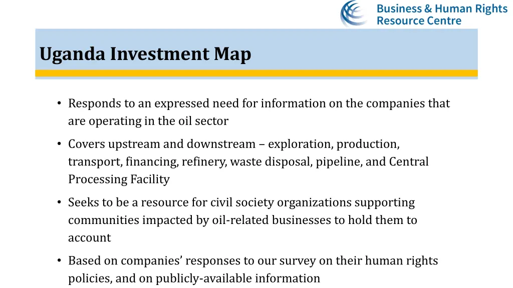 uganda investment map