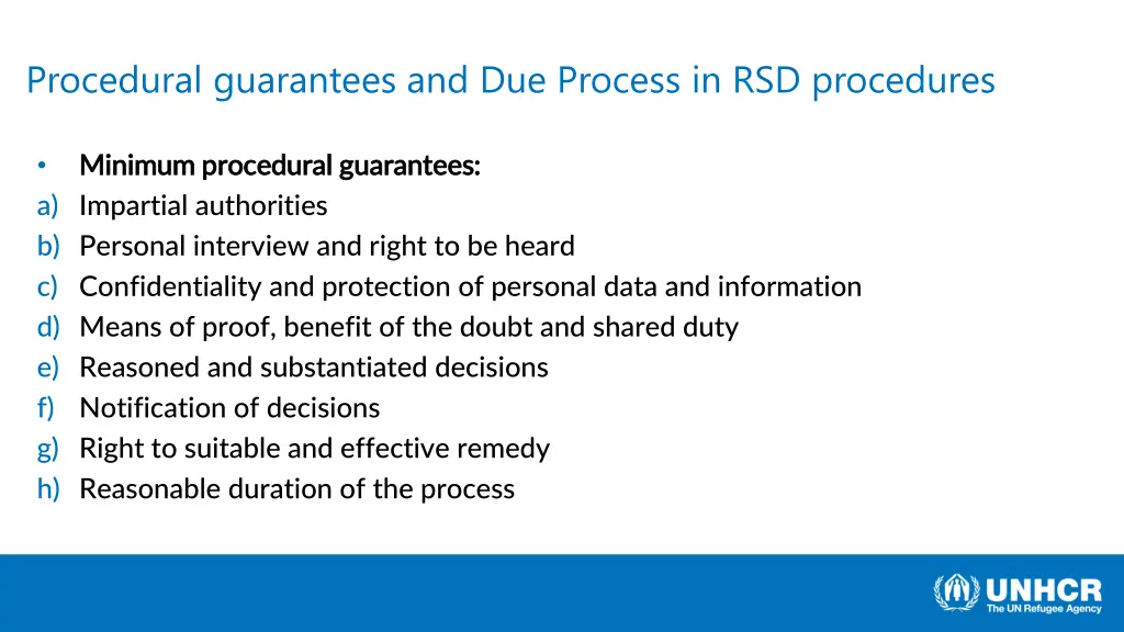 procedural guarantees and due process 1