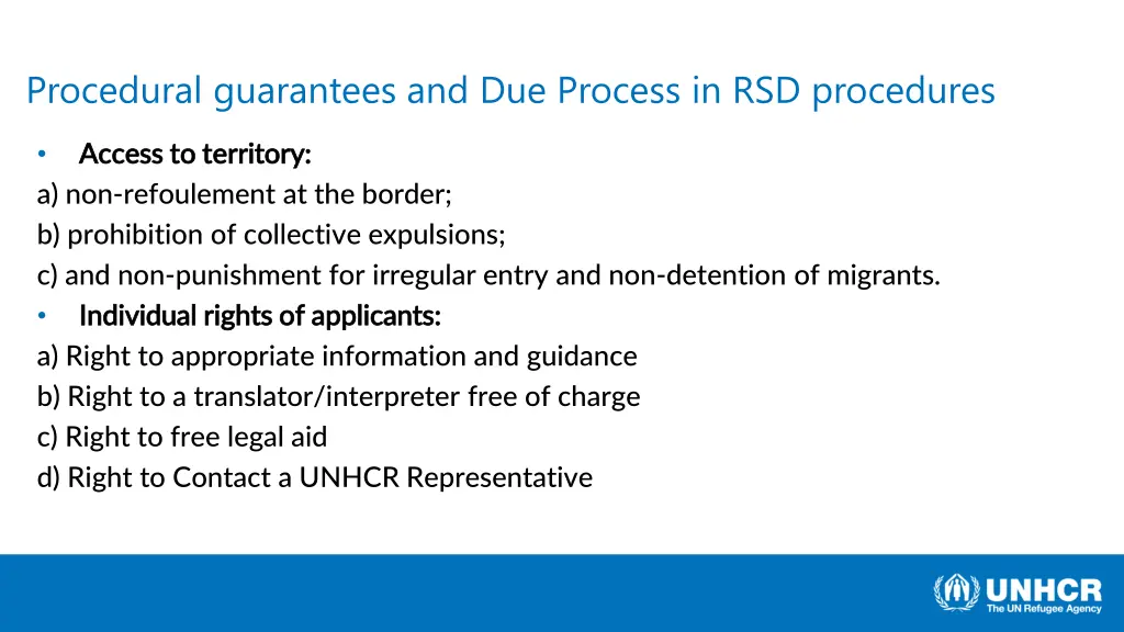 procedural guarantees and due process