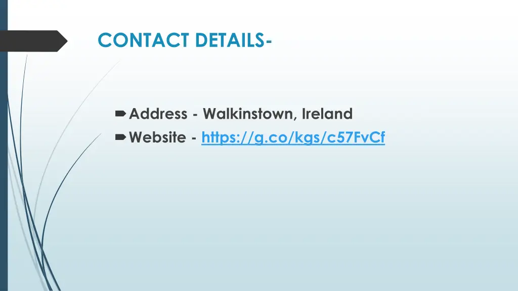 contact details