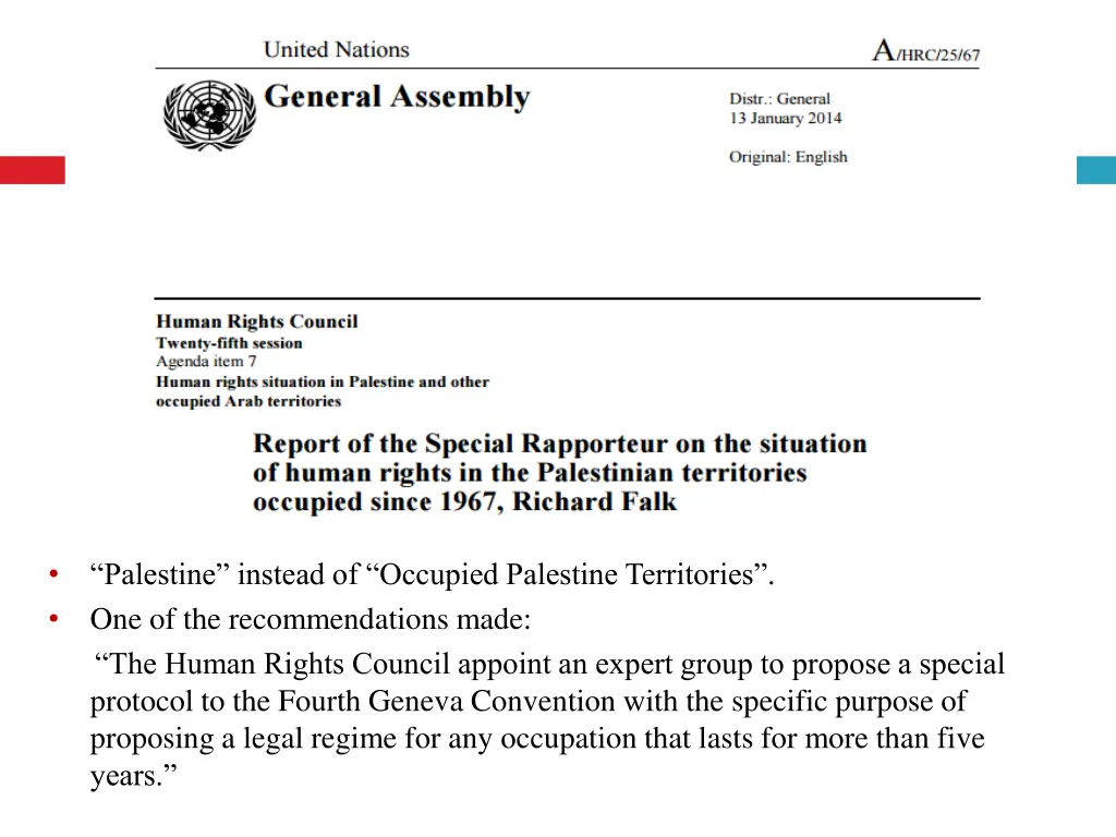 the human rights council appoint an expert group