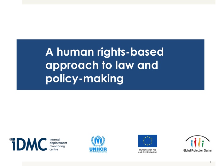 a human rights based approach to law and policy