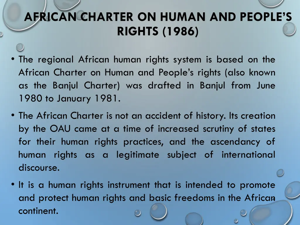 african charter on human and people s rights 1986