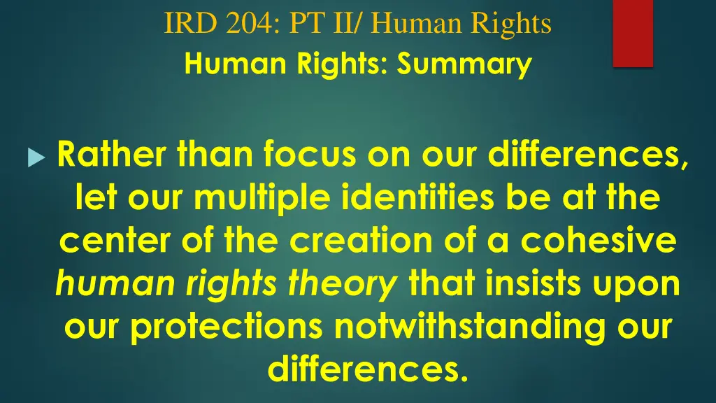 ird 204 pt ii human rights human rights summary 3