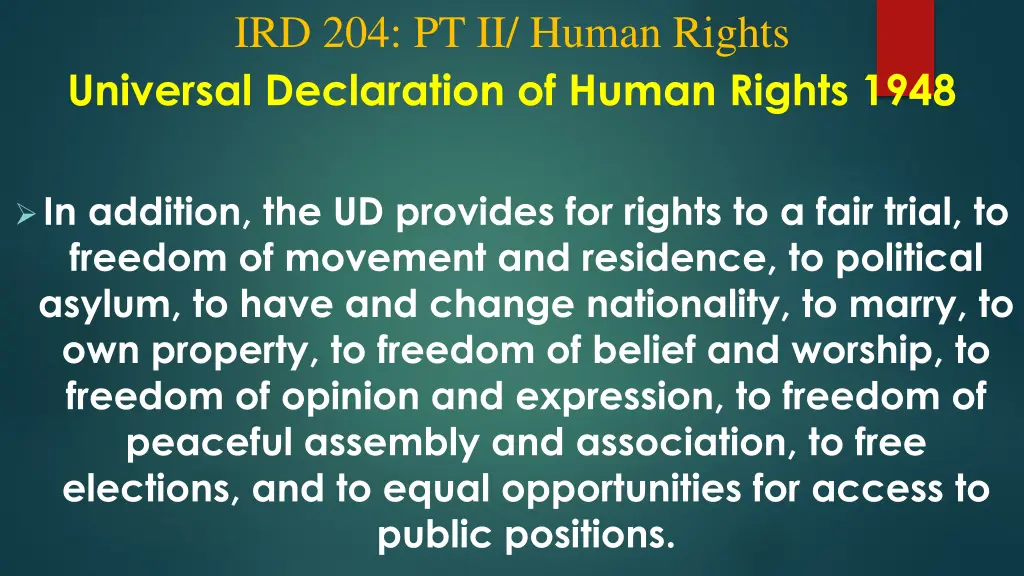 ird 204 pt ii human rights universal declaration 2