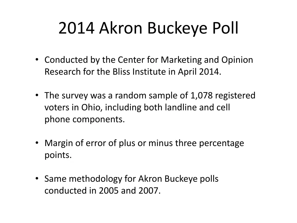 2014 akron buckeye poll