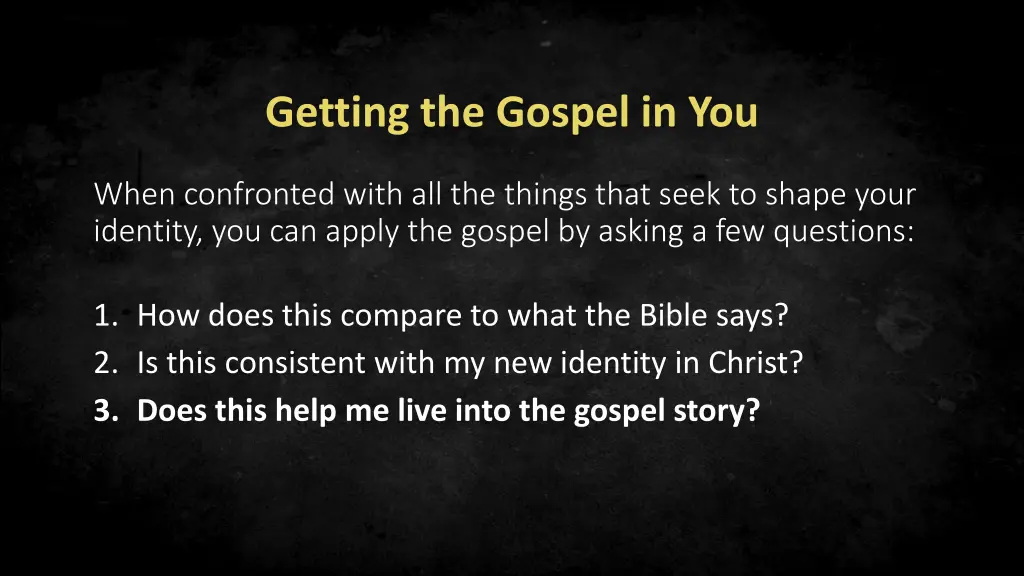 getting the gospel in you 3