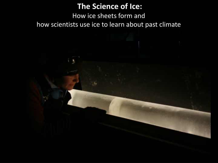 the science of ice how ice sheets form