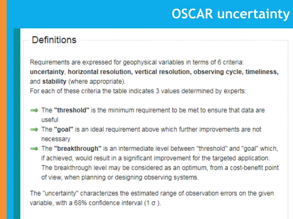 oscar uncertainty