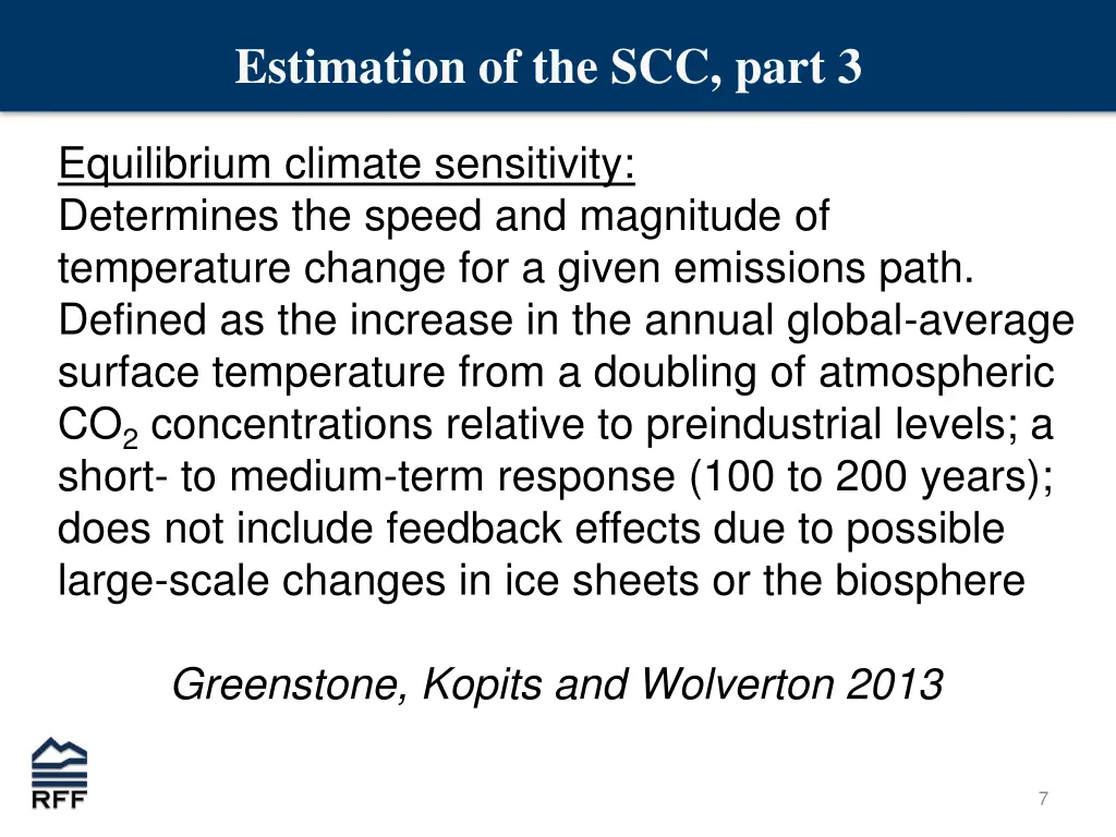 estimation of the scc part 3