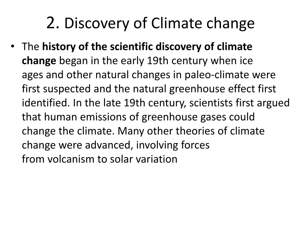 2 discovery of climate change