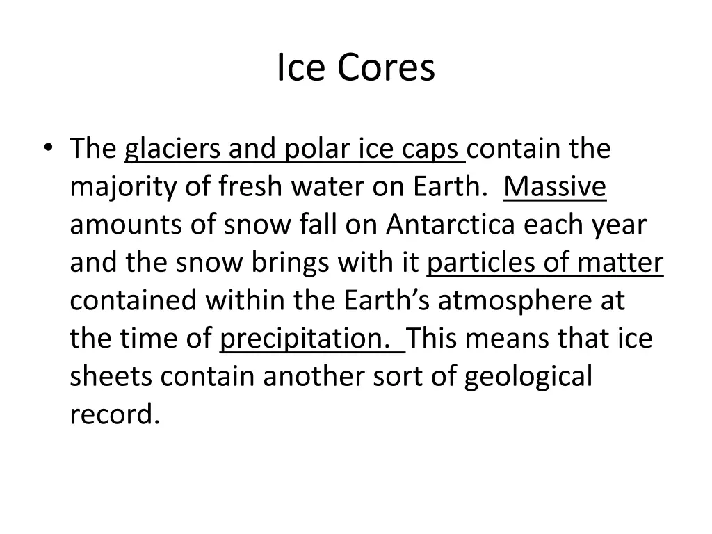 ice cores